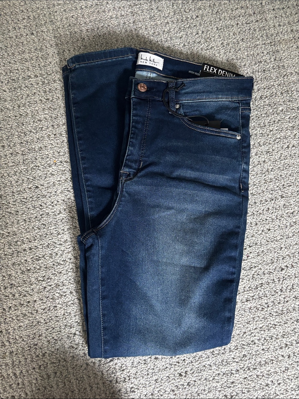 Nicole Miller Women’s Slim Jeans in Dark Blue